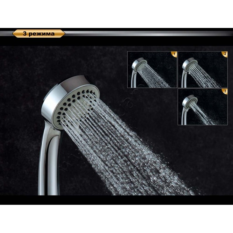 Смеситель для ванны D&K Hertz Rhein с душем, хром DA1293201 в интерьере