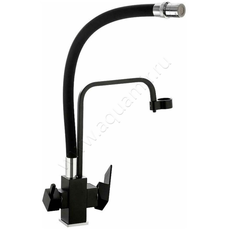 Смеситель для кухни Haiba HB857 черный матовый HB76857 в интерьере