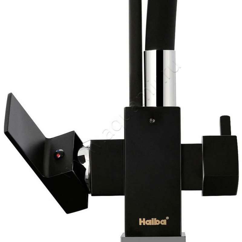 Смеситель для кухни Haiba HB857 черный матовый HB76857 в интерьере