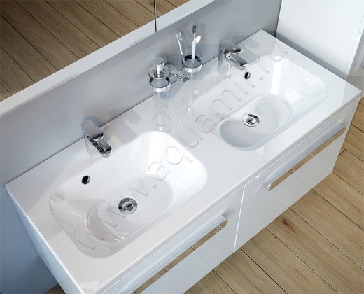 Раковина подвесная Ravak Chrome 1200 120 см XJG01112000 в интерьере