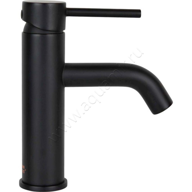 Смеситель для раковины Bronze de Luxe Scandi черный матовый 1451B в интерьере