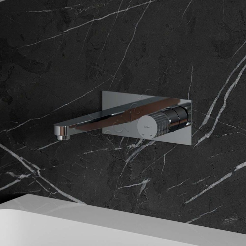 Смеситель для раковины Omnires Contour хром CT8015CR в интерьере