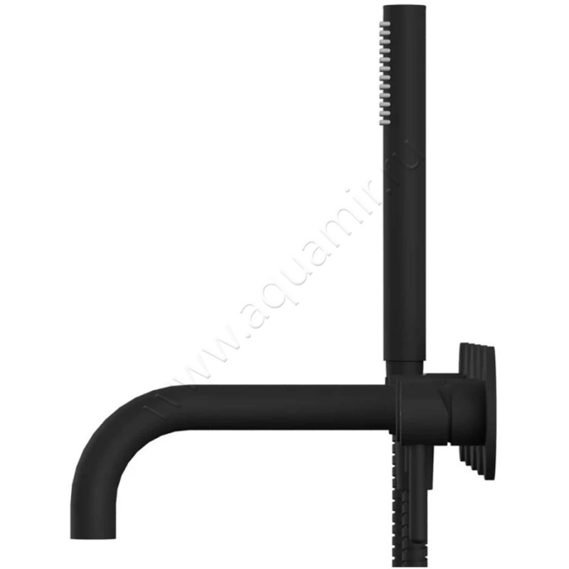 Смеситель для душа Omnires Y черный матовый Y1240BL в интерьере