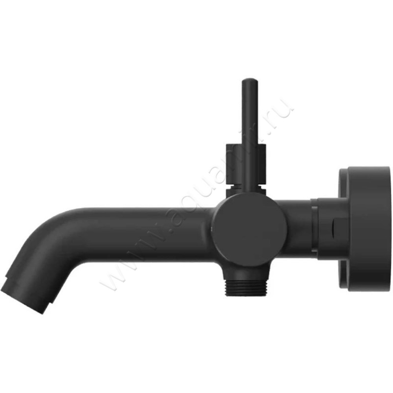 Смеситель для ванны Omnires Y черный матовый Y1230BL в интерьере