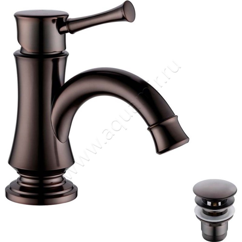 Смеситель для раковины Lemark Peretto черный LM6306RB в интерьере