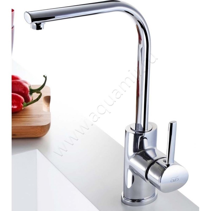 Смеситель для кухни GPD Fonte хром MTE15 в интерьере