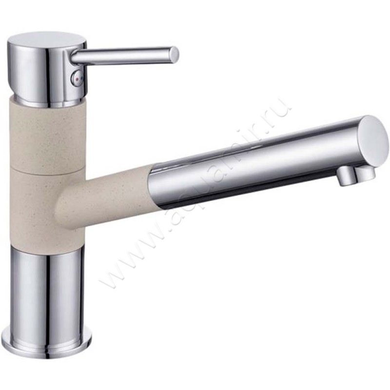 Смеситель для кухни Iddis Velikan белый/хром VL5WBSGI05 в интерьере