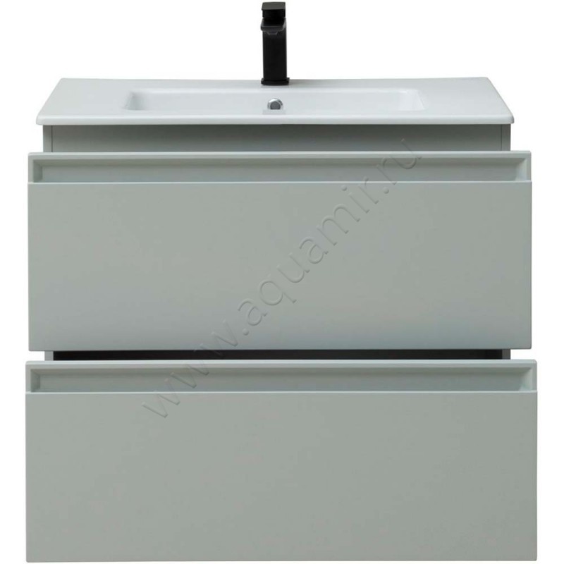 Тумба под раковину Allen Brau Eclipse 80 см, зеленый матовый/папирус 1E1002PWM в интерьере