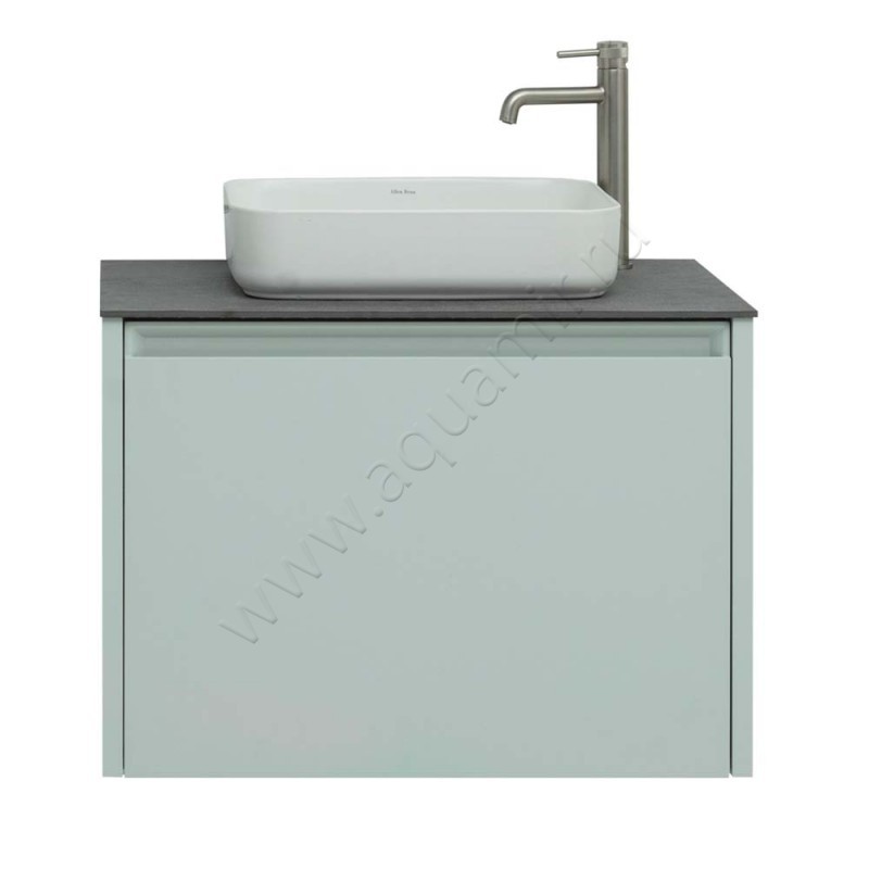 Тумба под раковину Allen Brau Fantasy 80 см, зеленый матовый/папирус 111002PWM в интерьере