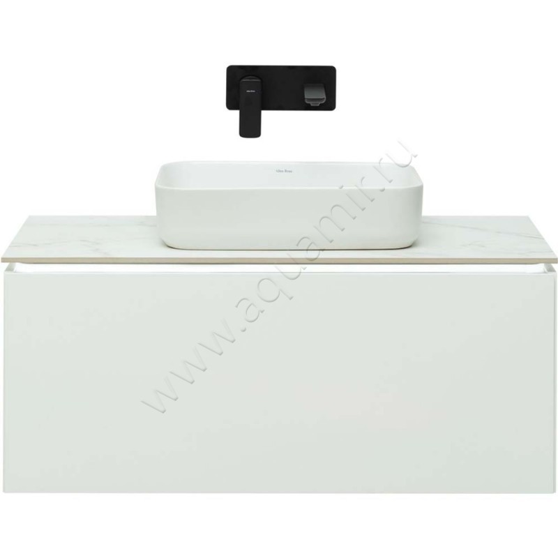Тумба под раковину Allen Brau Infinity 99,2 см, белый матовый 121004WM в интерьере