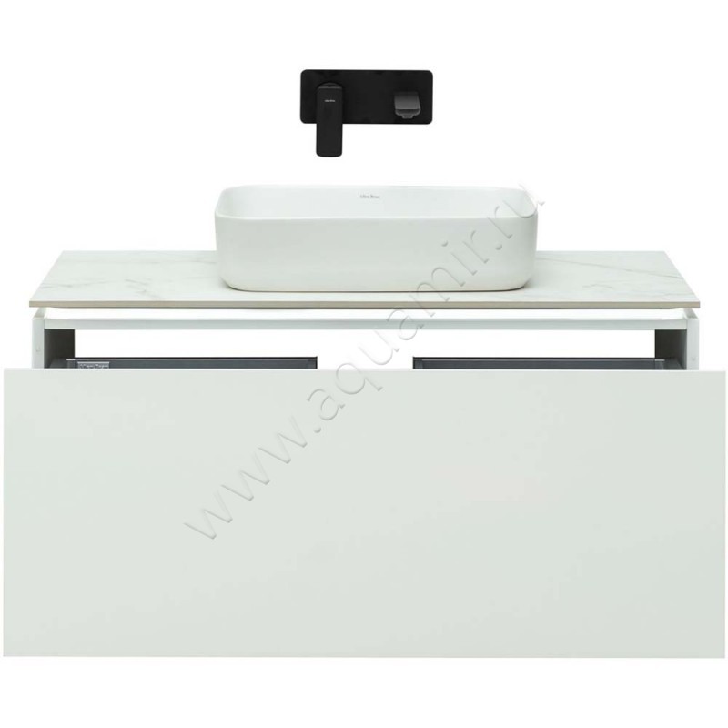 Тумба под раковину Allen Brau Infinity 99,2 см, белый матовый 121004WM в интерьере