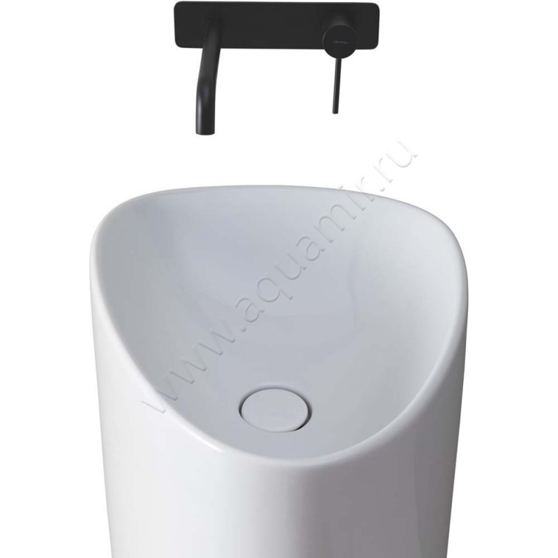 Раковина напольная без отверстий под смеситель Allen Brau Infinity 42101620 в интерьере