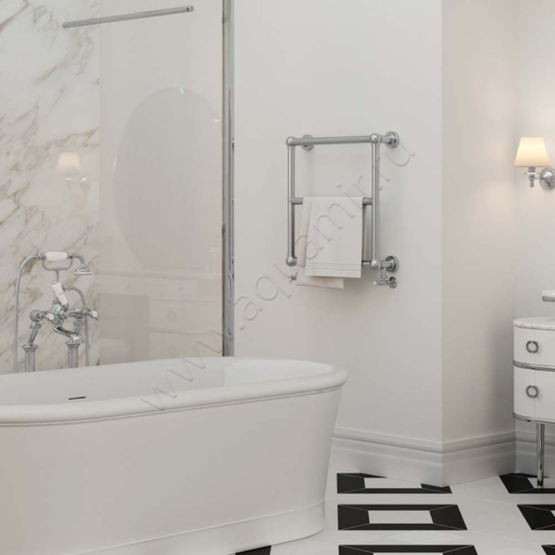 Полотенцесушитель водяной Devon & Devon Iside 5 светлое золото 2PRI5OT в интерьере