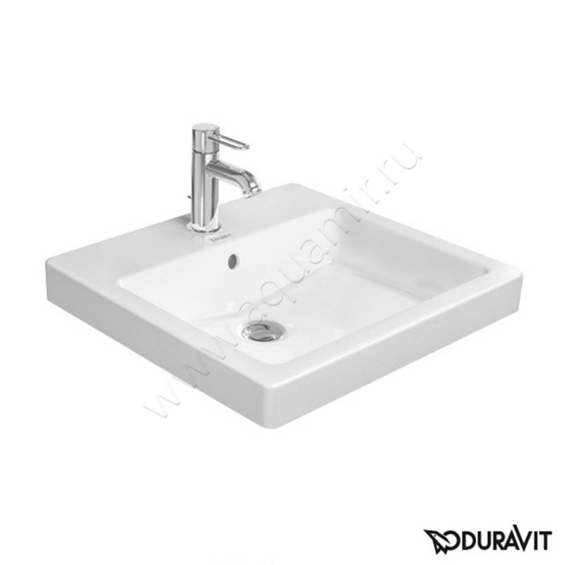 Раковина встраиваемая сверху на столешницу Duravit Vero 50 см 0315500000 в интерьере