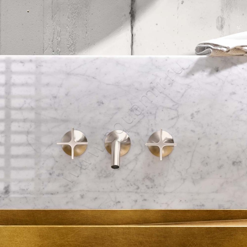 Смеситель для раковины Dornbracht VAIA шампань 3671280947 в интерьере