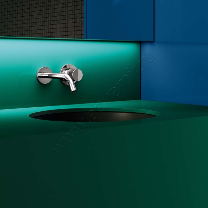 Смеситель для раковины Dornbracht META черный хром 3686066419 в интерьере