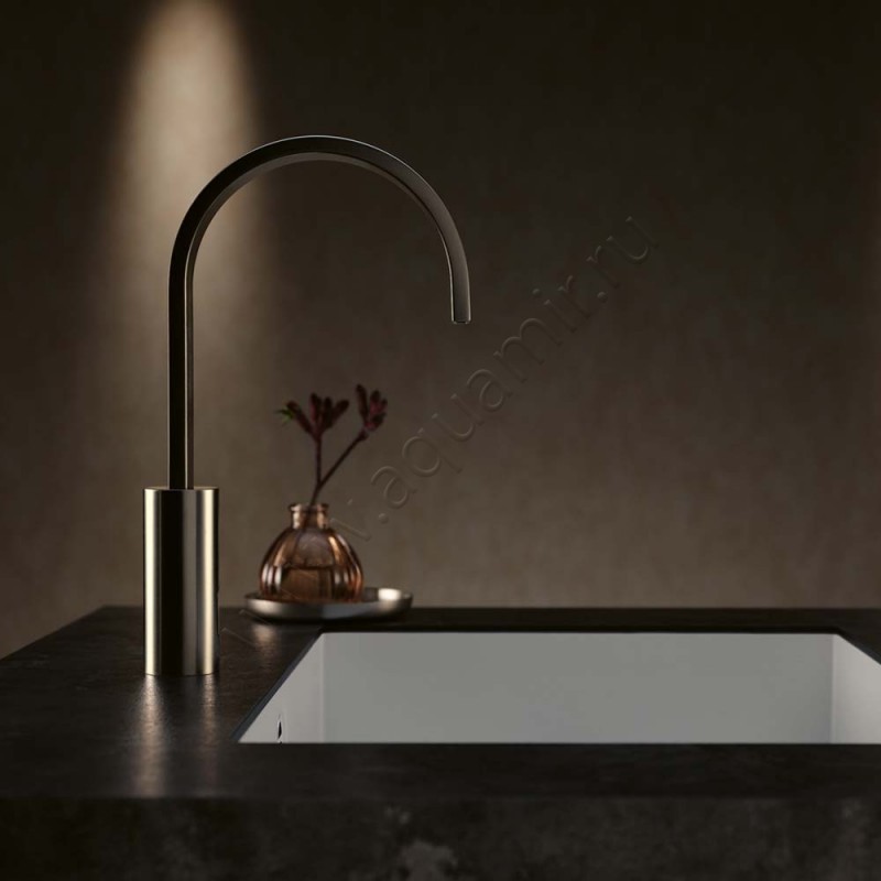 Смеситель для раковины Dornbracht МЕМ латунь браш 4452178228 в интерьере