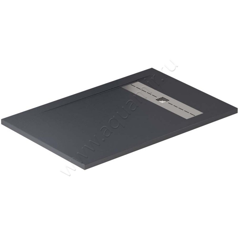 Душевой поддон Allen Brau Infinity 120x80 черный 821002AM в интерьере