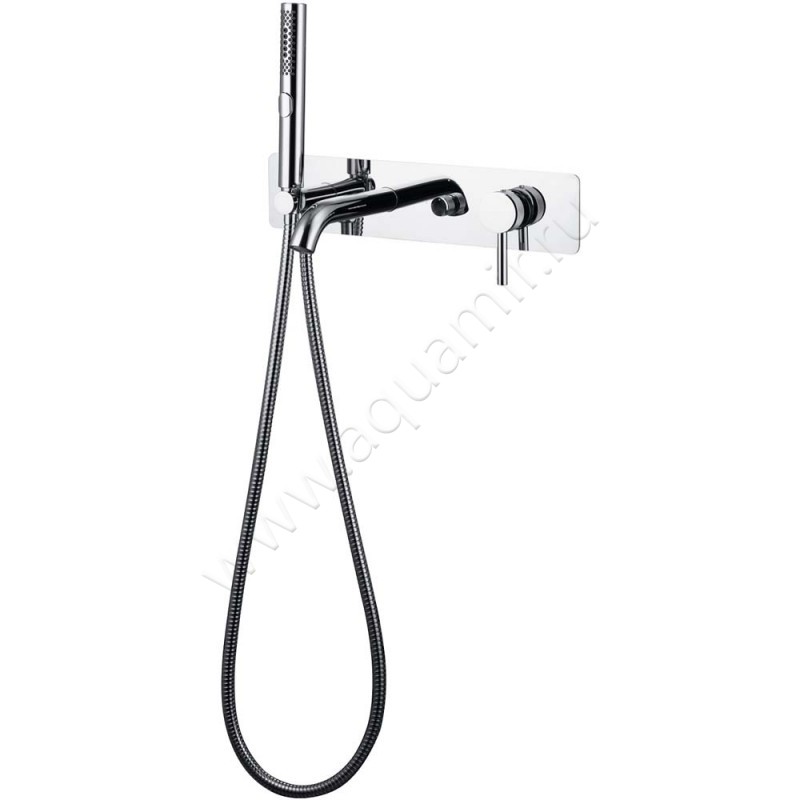 Смеситель для ванны Allen Brau Priority с душем, хром 53100600 в интерьере