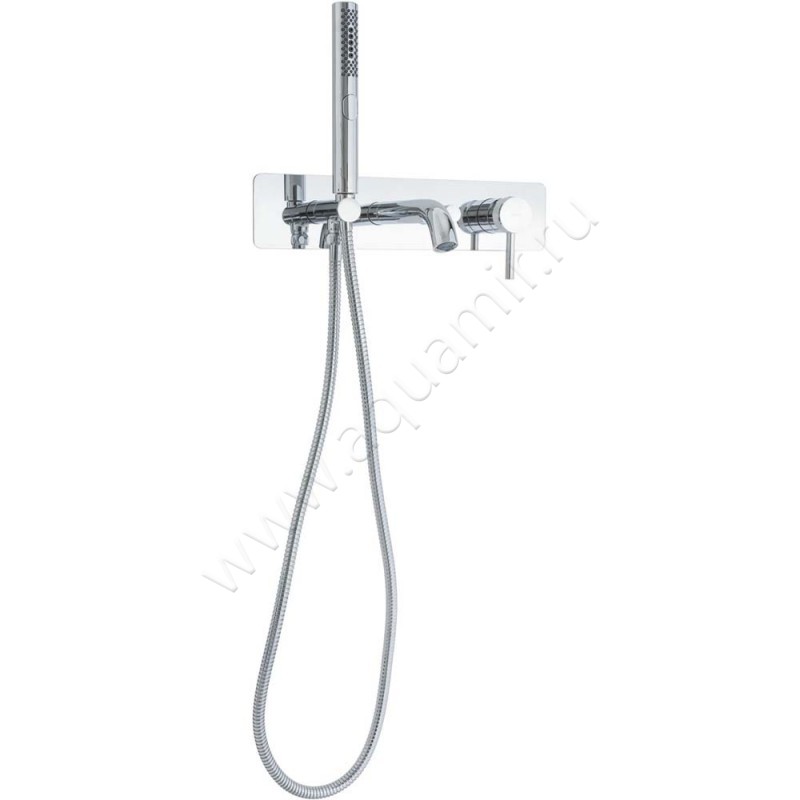 Смеситель для ванны Allen Brau Priority с душем, хром 53100600 в интерьере