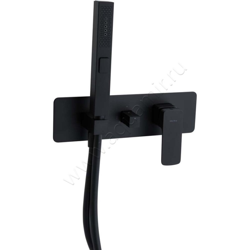 Смеситель для душа Allen Brau Infinity черный матовый 52101131 в интерьере