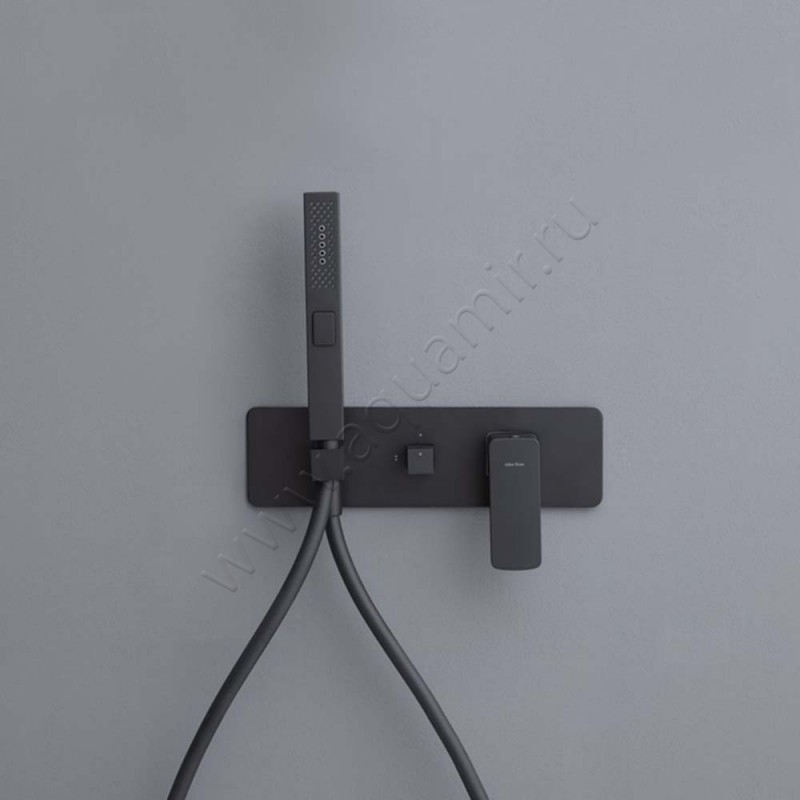 Смеситель для душа Allen Brau Infinity черный матовый 52101131 в интерьере