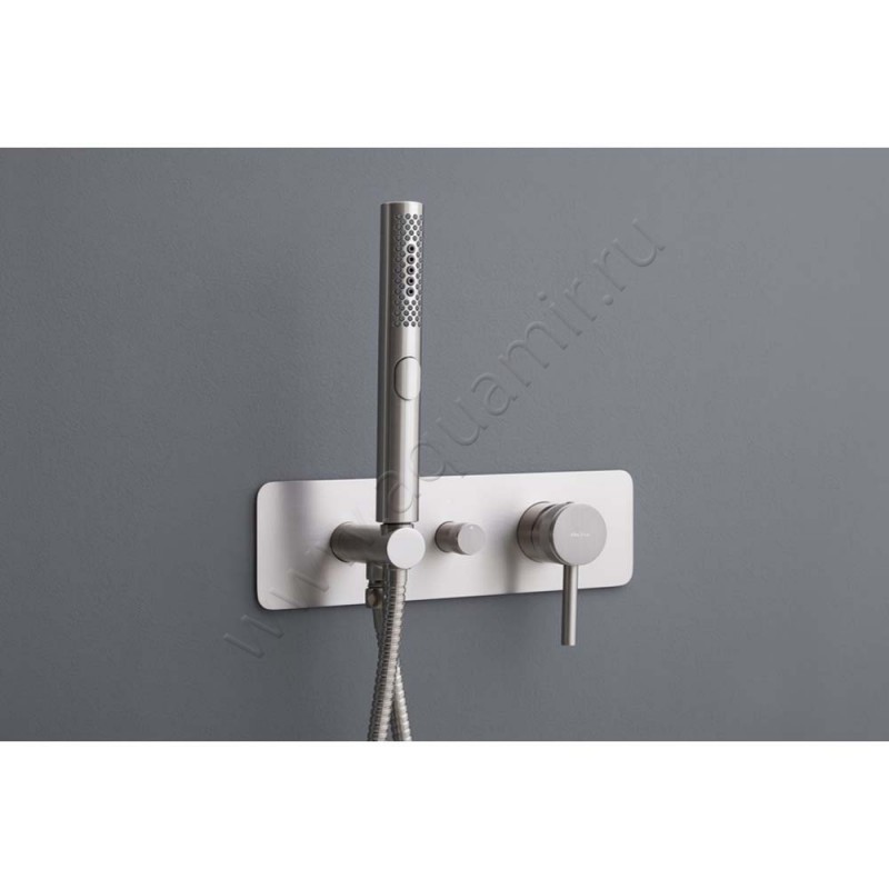 Смеситель для душа Allen Brau Priority никель матовый 531009BN в интерьере