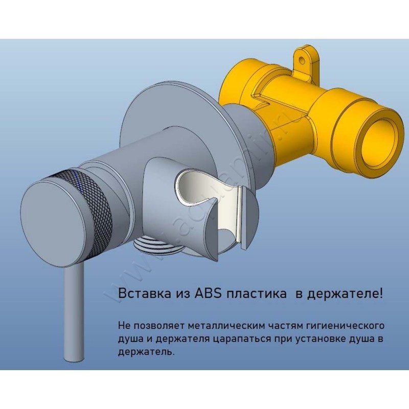 Гигиенический душ Allen Brau Priority со смесителем, черный 531A2931 в интерьере