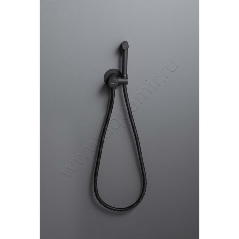 Гигиенический душ Allen Brau Priority со смесителем, черный 531A2931 в интерьере