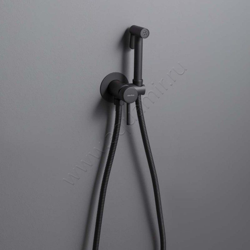 Гигиенический душ Allen Brau Priority со смесителем, черный 531A2931 в интерьере