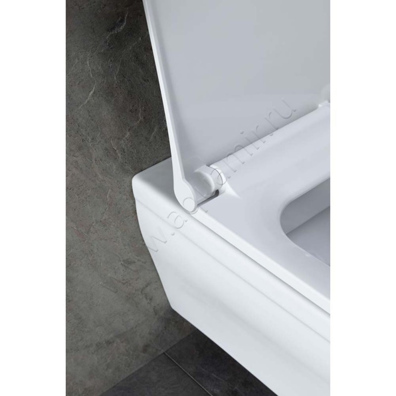 Унитаз подвесной Allen Brau INFINITY 53,5 см, безободковый, белый 42101120 в интерьере