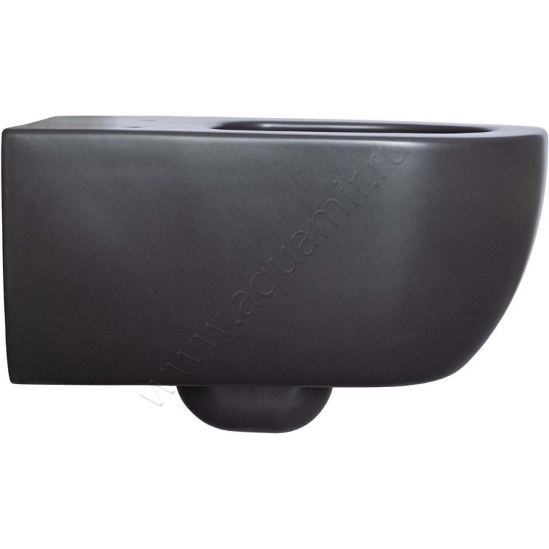 Унитаз подвесной Allen Brau PRIORITY 54,5 см, безободковый, черный матовый 43100131 в интерьере