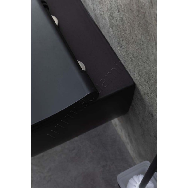 Унитаз подвесной Allen Brau PRIORITY 54,5 см, безободковый, черный матовый 43100131 в интерьере