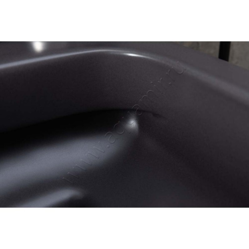 Унитаз подвесной Allen Brau PRIORITY 49 см, безободковый, серый матовый 431002AN в интерьере