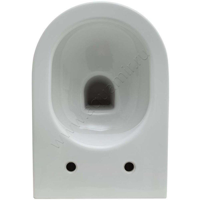 Унитаз подвесной Allen Brau REALITY 53 см, безободковый, белый, с покрытием 43200620 в интерьере