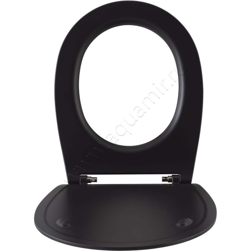 Крышка-сиденье Allen Brau Fantasy 44 x 36 см, черный матовый, микролифт 41100531 в интерьере