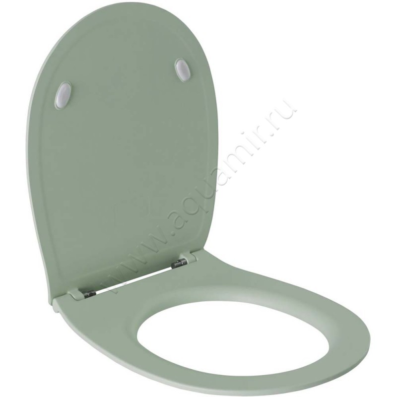 Крышка-сиденье Allen Brau Fantasy 44 x 36 см, зеленый матовый, микролифт 411005MT в интерьере