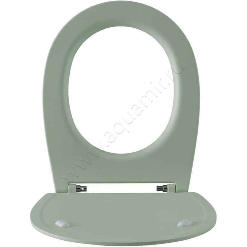 Крышка-сиденье Allen Brau Fantasy 44 x 36 см, зеленый матовый, микролифт 411005MT в интерьере