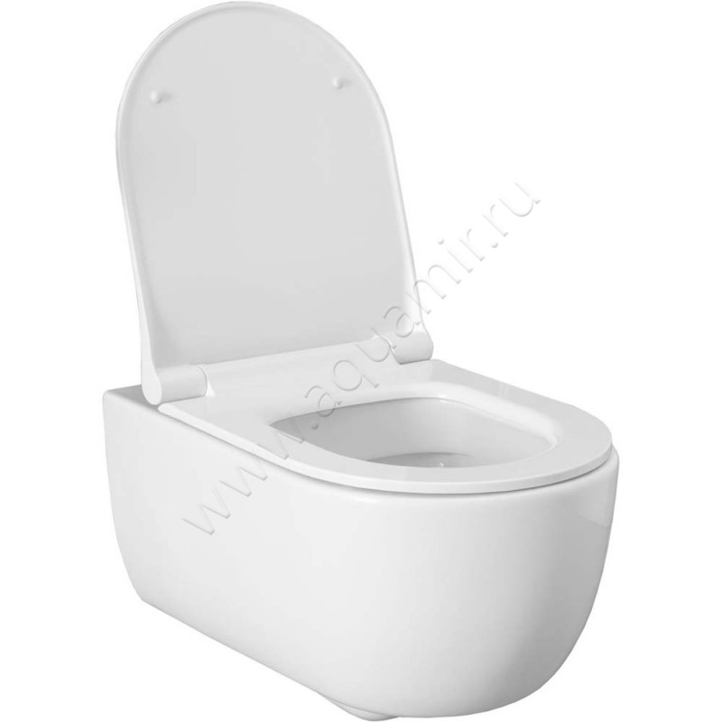 Унитаз подвесной Allen Brau PRIORITY с крышкой микролифт, 54,5 см, безободковый, белый 0030129643100420 в интерьере