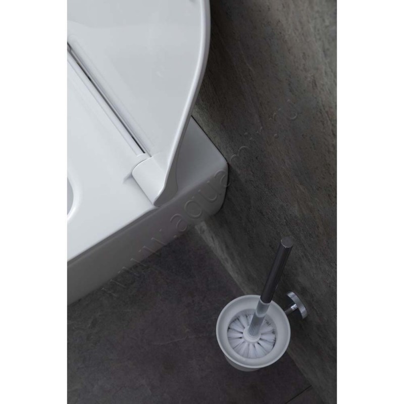 Унитаз подвесной Allen Brau PRIORITY с крышкой микролифт, 54,5 см, безободковый, белый 0030129643100420 в интерьере