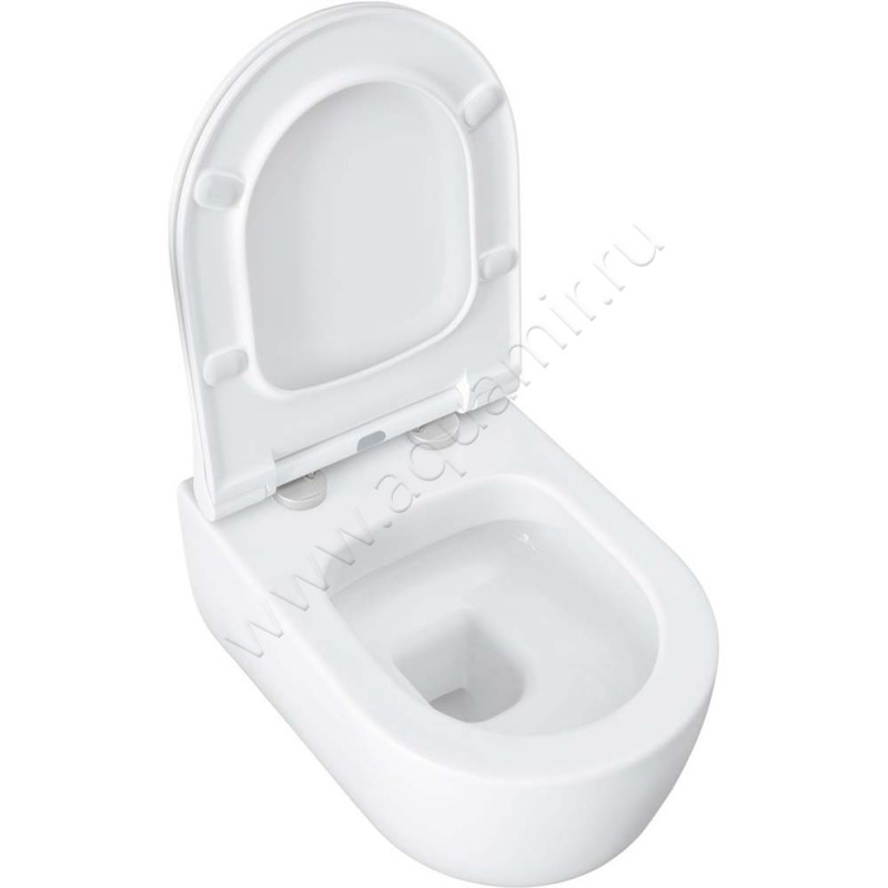 Унитаз подвесной Allen Brau PRIORITY с крышкой микролифт, 49 см, безободковый, белый 4310022043100420 в интерьере