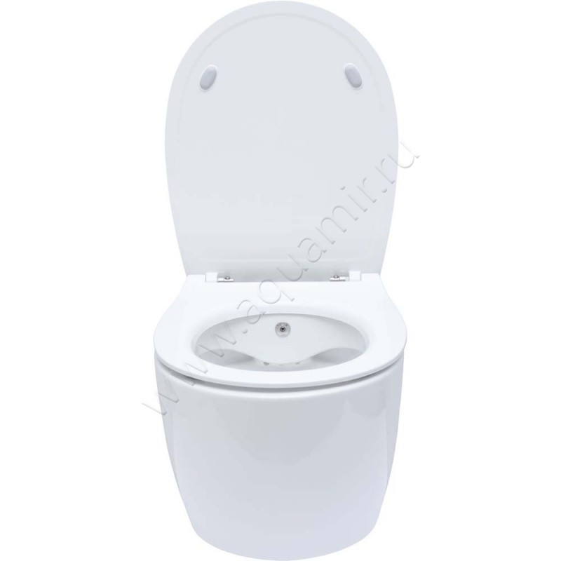 Унитаз подвесной Allen Brau FANTASY с крышкой микролифт, 51 см, безободковый, белый 411HC12041100520 в интерьере