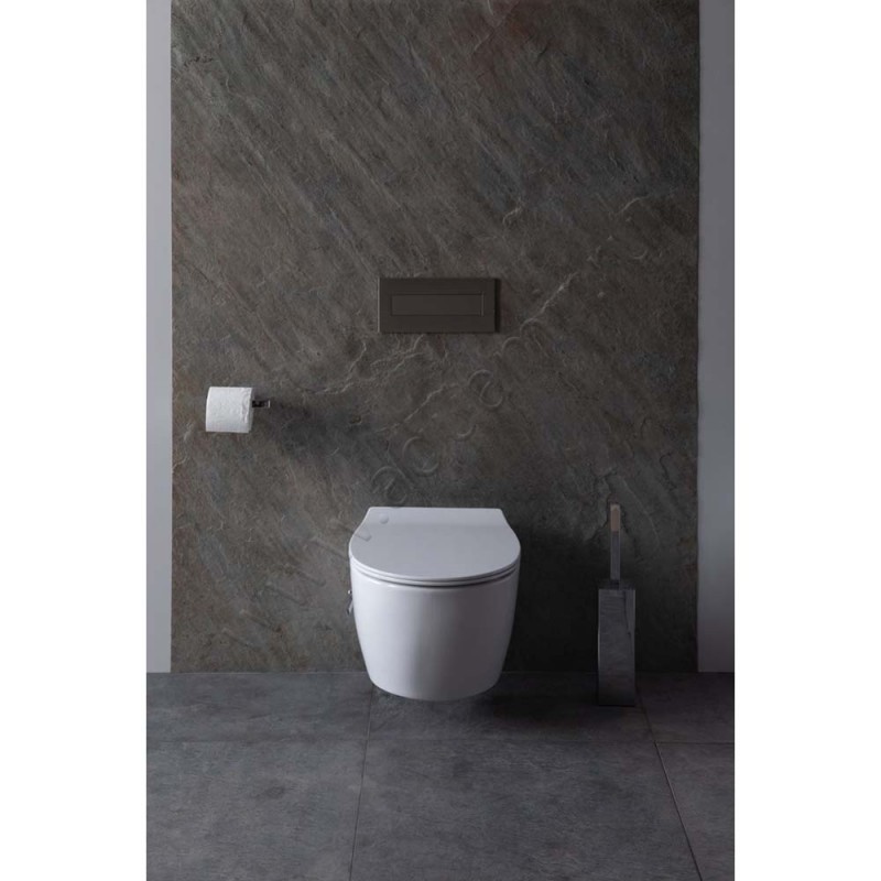 Унитаз подвесной Allen Brau FANTASY с крышкой микролифт, 51 см, безободковый, белый 411HC12041100520 в интерьере