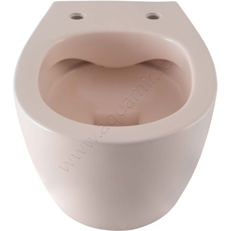 Унитаз подвесной Allen Brau FANTASY с крышкой микролифт, 51 см, безободковый, красный матовый 411004SM411005SM в интерьере