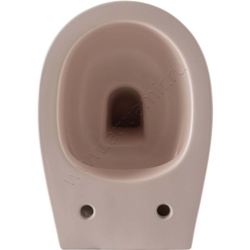 Унитаз подвесной Allen Brau FANTASY с крышкой микролифт, 51 см, безободковый, красный матовый 411004SM411005SM в интерьере