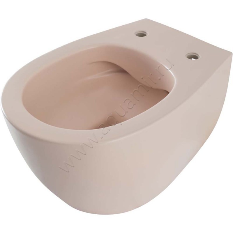 Унитаз подвесной Allen Brau FANTASY с крышкой микролифт, 51 см, безободковый, красный матовый 411004SM411005SM в интерьере