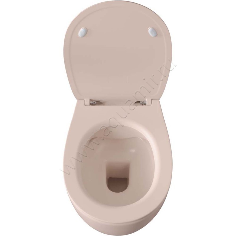 Унитаз подвесной Allen Brau FANTASY с крышкой микролифт, 51 см, безободковый, красный матовый 411004SM411005SM в интерьере