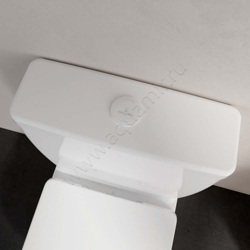 Унитаз-компакт Villeroy & Boch O.NOVO с крышкой микролифт, 61 см, безободковый, белый 5689R0015788R1019M38S101 в интерьере