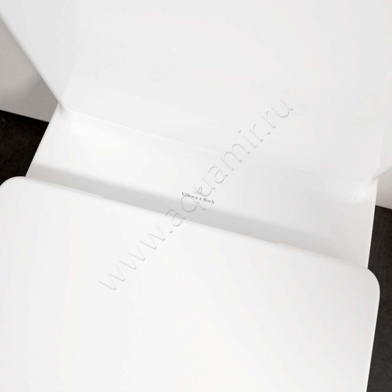 Унитаз-компакт Villeroy & Boch O.NOVO с крышкой микролифт, 67 см, белый 566110R15760G1R19M38S101 в интерьере