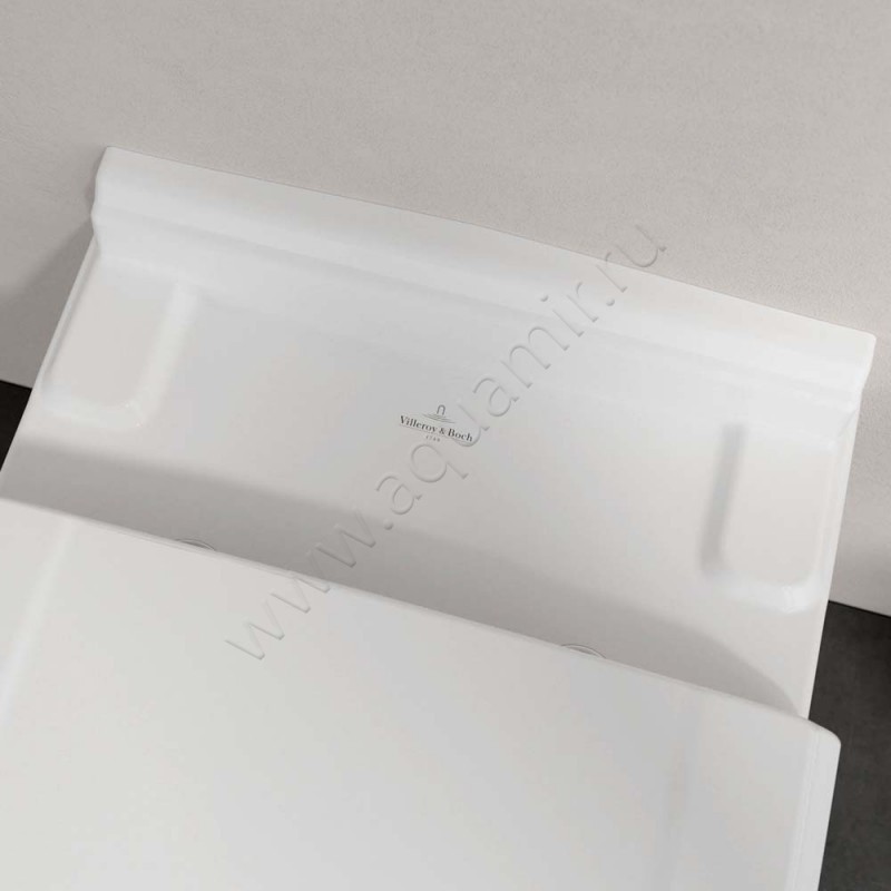 Унитаз подвесной Villeroy & Boch HOMMAGE с крышкой, 60 см, белый 6661B0R199266100 в интерьере